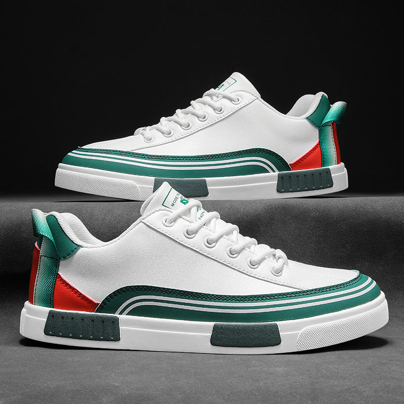 Bergen Vegan Leather Sneakers with Cushioned Insole and Durable Rubber Outsole for Urban Style