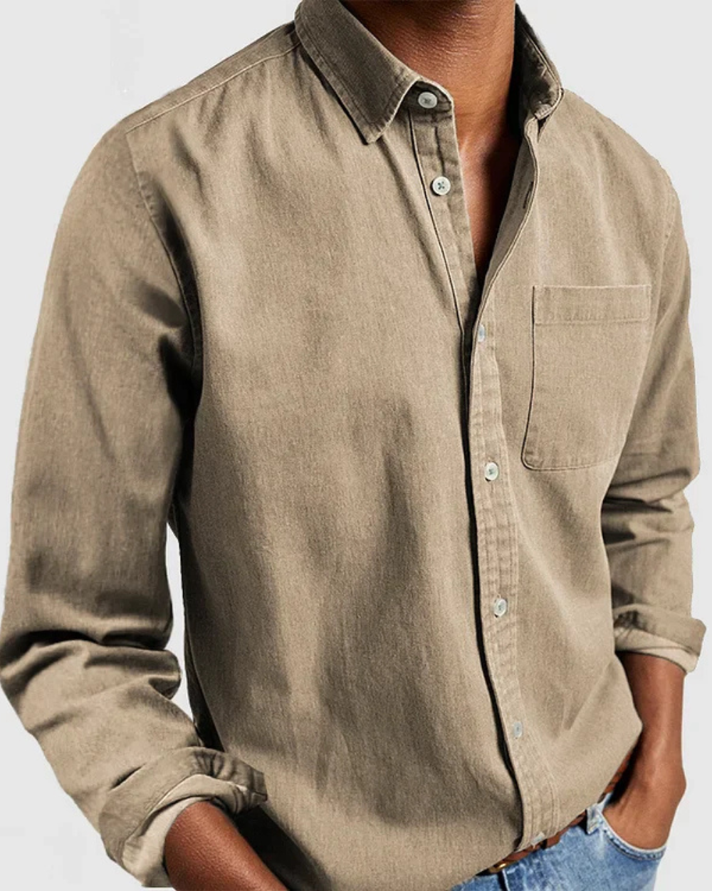 Bruno Men's Cotton Shirt - Soft, Breathable Fabric for Casual and Smart Occasions