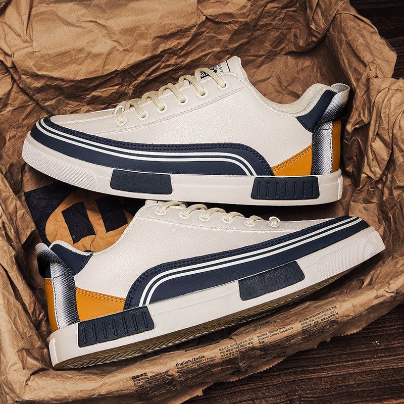 Bergen Vegan Leather Sneakers with Cushioned Insole and Durable Rubber Outsole for Urban Style