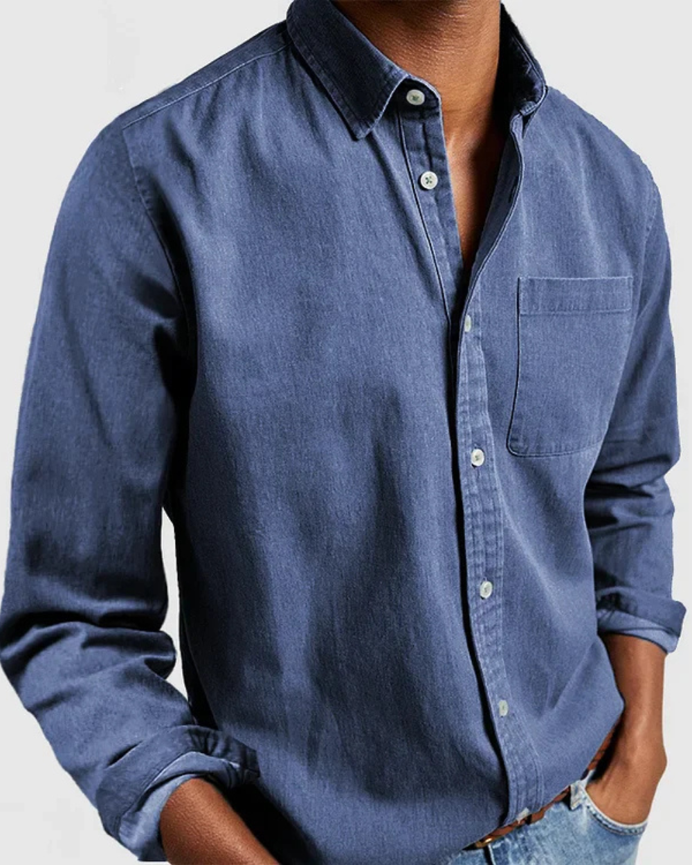 Bruno Men's Cotton Shirt - Soft, Breathable Fabric for Casual and Smart Occasions