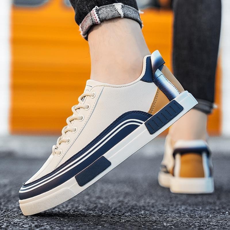 Bergen Vegan Leather Sneakers with Cushioned Insole and Durable Rubber Outsole for Urban Style