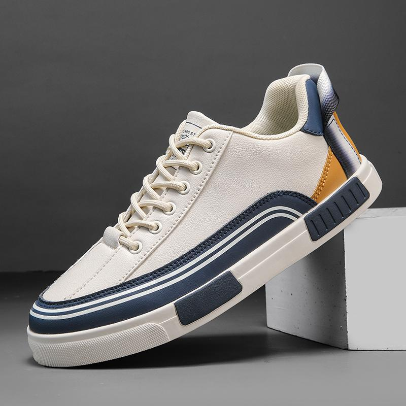 Bergen Vegan Leather Sneakers with Cushioned Insole and Durable Rubber Outsole for Urban Style