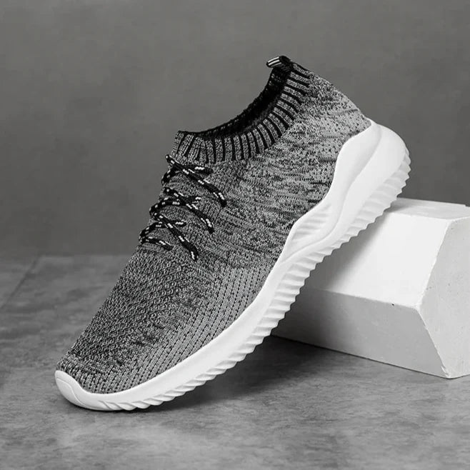 Breathable Knit Slip-On Trainers with Lightweight EVA Outsole for Walking and Light Workouts