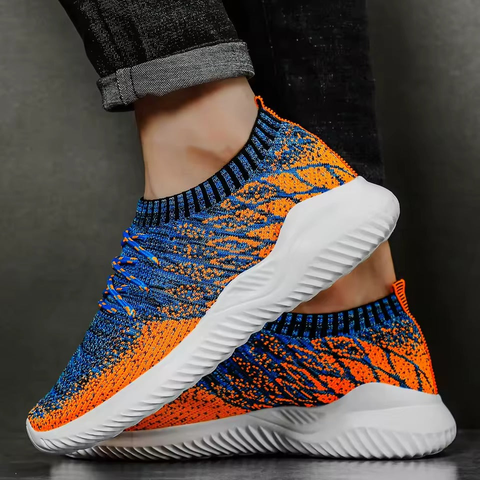 Breathable Knit Slip-On Trainers with Lightweight EVA Outsole for Walking and Light Workouts