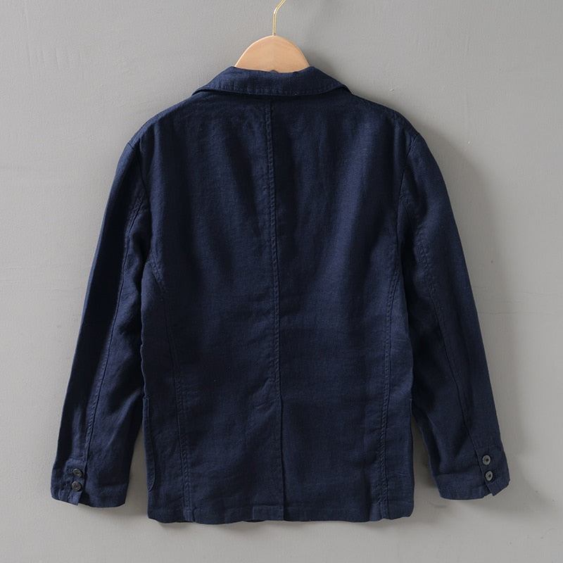 Alessio Men's Lightweight Linen Blazer - Unstructured, Breathable, Casual & Semi-Formal Wear