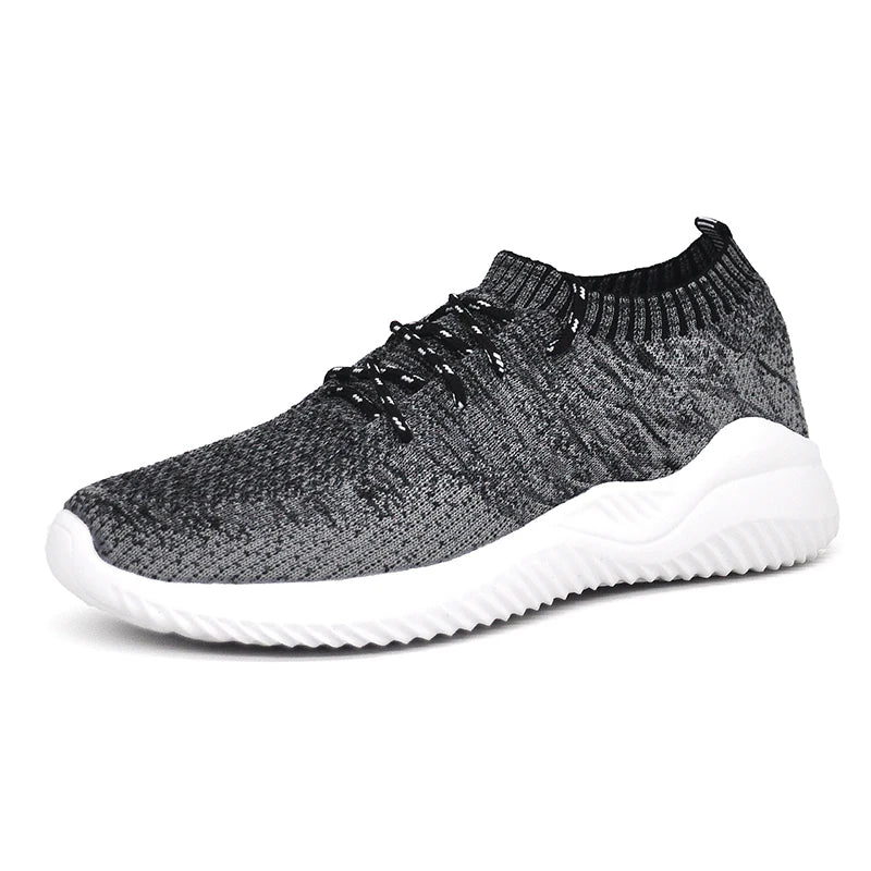Breathable Knit Slip-On Trainers with Lightweight EVA Outsole for Walking and Light Workouts