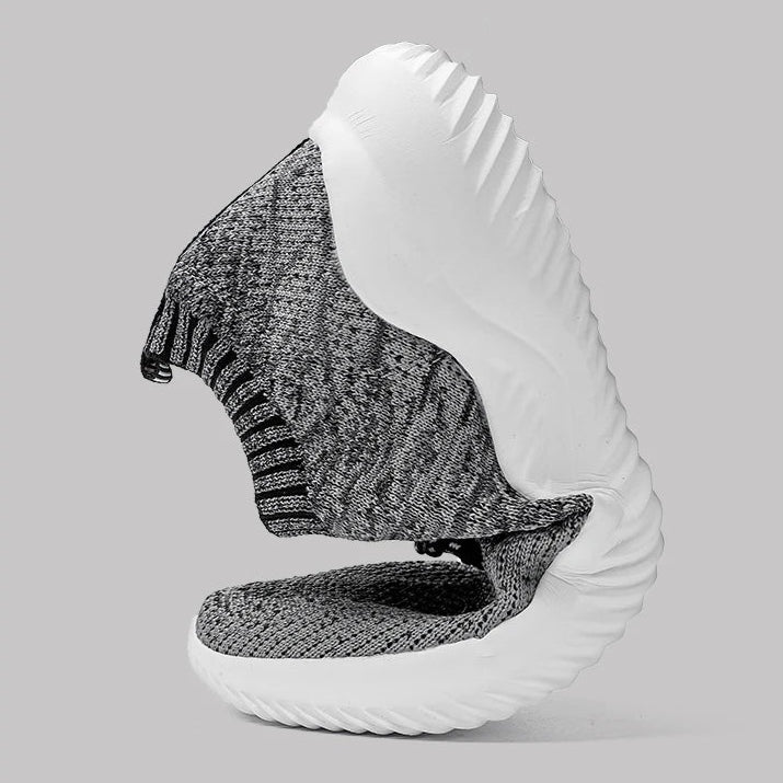 Breathable Knit Slip-On Trainers with Lightweight EVA Outsole for Walking and Light Workouts