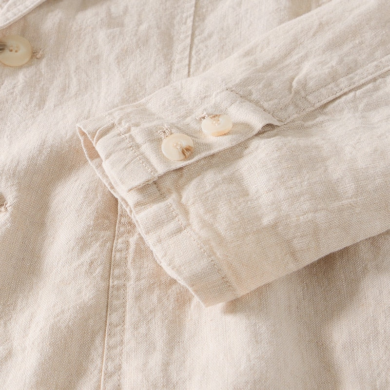 Alessio Men's Lightweight Linen Blazer - Unstructured, Breathable, Casual & Semi-Formal Wear