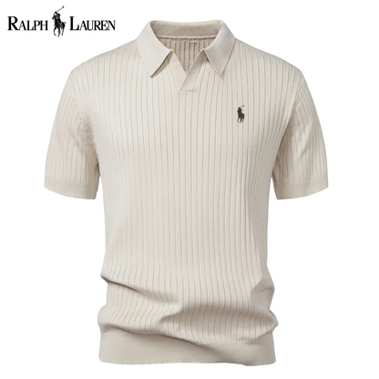 Polo RL™ a Maglia con Scollo a V e Righe