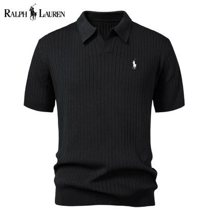 Polo RL™ a Maglia con Scollo a V e Righe