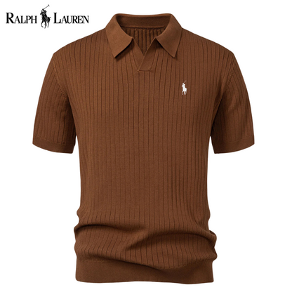 Polo RL™ a Maglia con Scollo a V e Righe