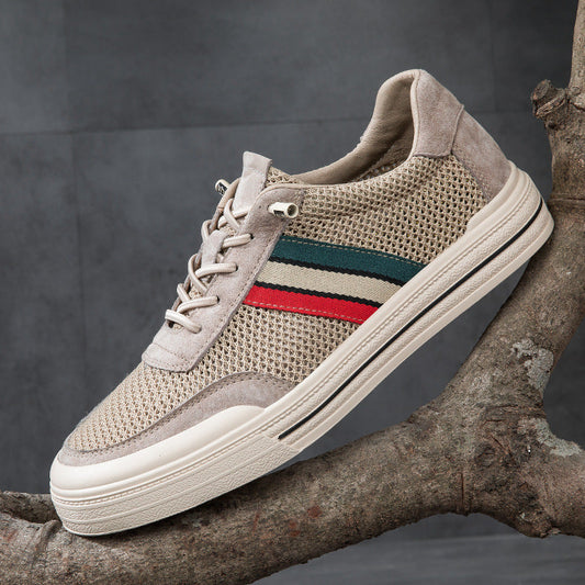Belmonte Retro-Inspired Sneakers with Breathable Mesh and Suede Overlays for Everyday Style