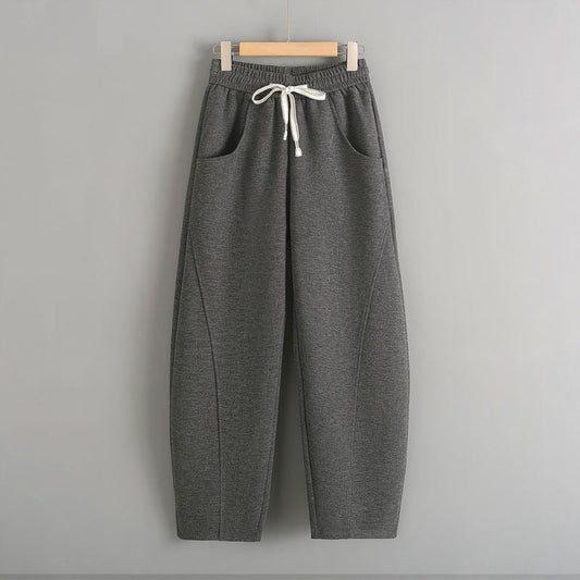 Milano Cotton Blend Lounge Pants with Drawstring Waist and Deep Pockets